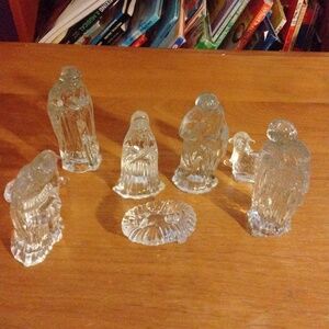 Glass Nativity Set